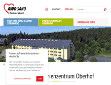 Tablet Screenshot of ferienzentrum-oberhof.de